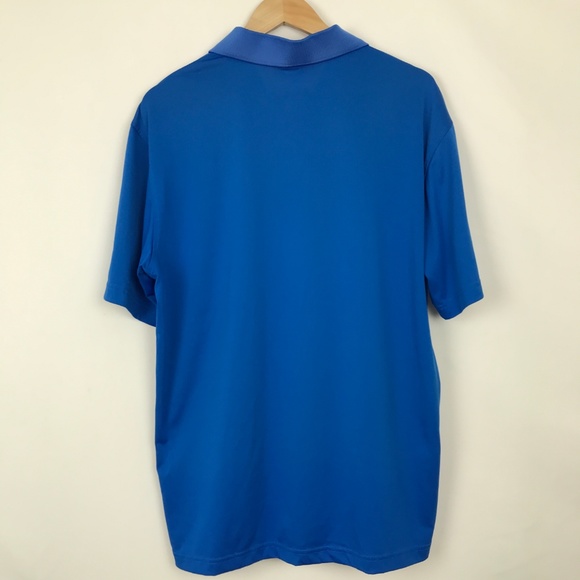 [3 for $15] Master Tech Plain Solid Blue Polo Shirt Sz Large - Picture 4 of 8